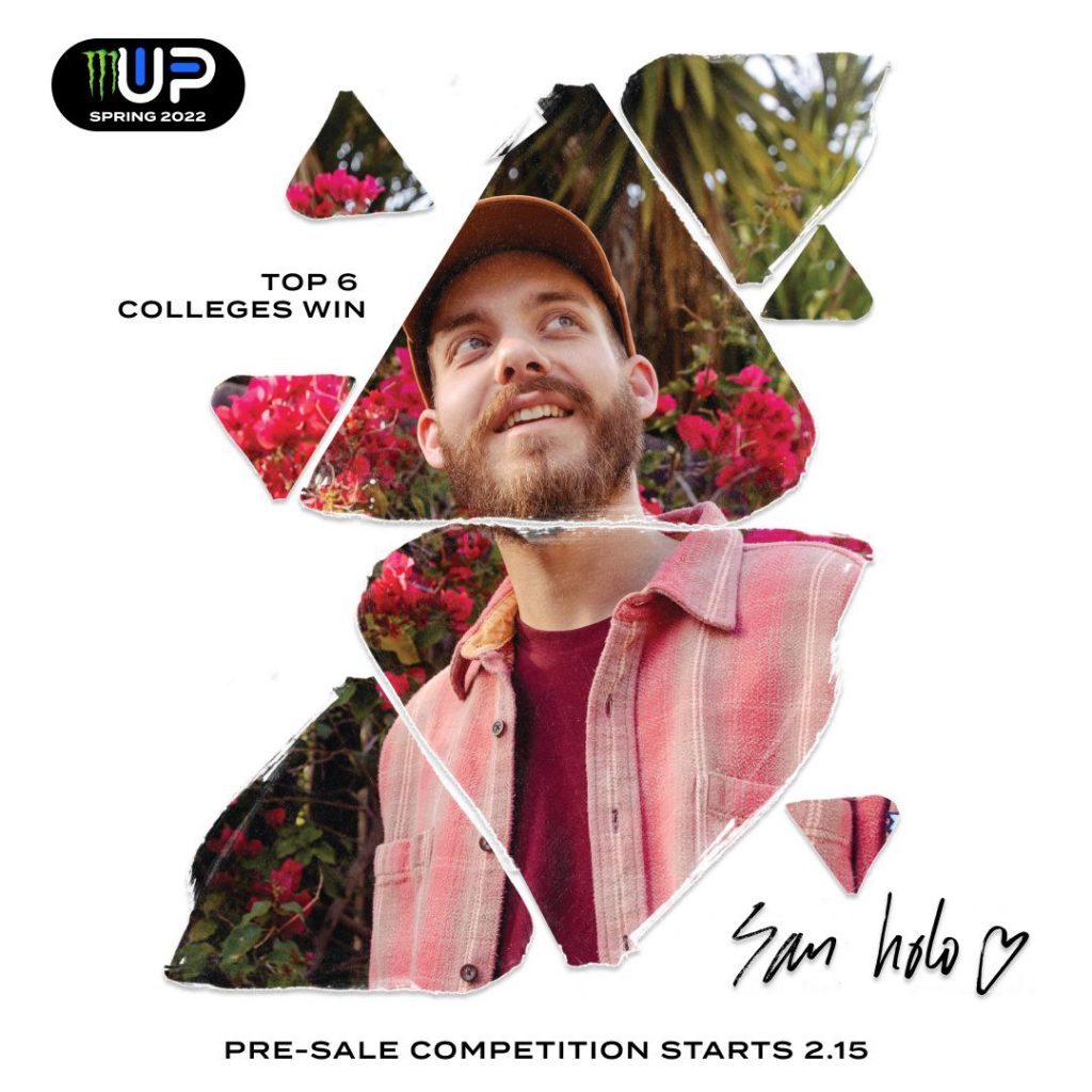 San Holo Monster Energy Up & Up College Festival Series