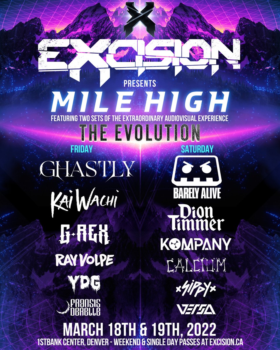 Excision Unveils Lineup for Mile High Tour Stop EDM Identity