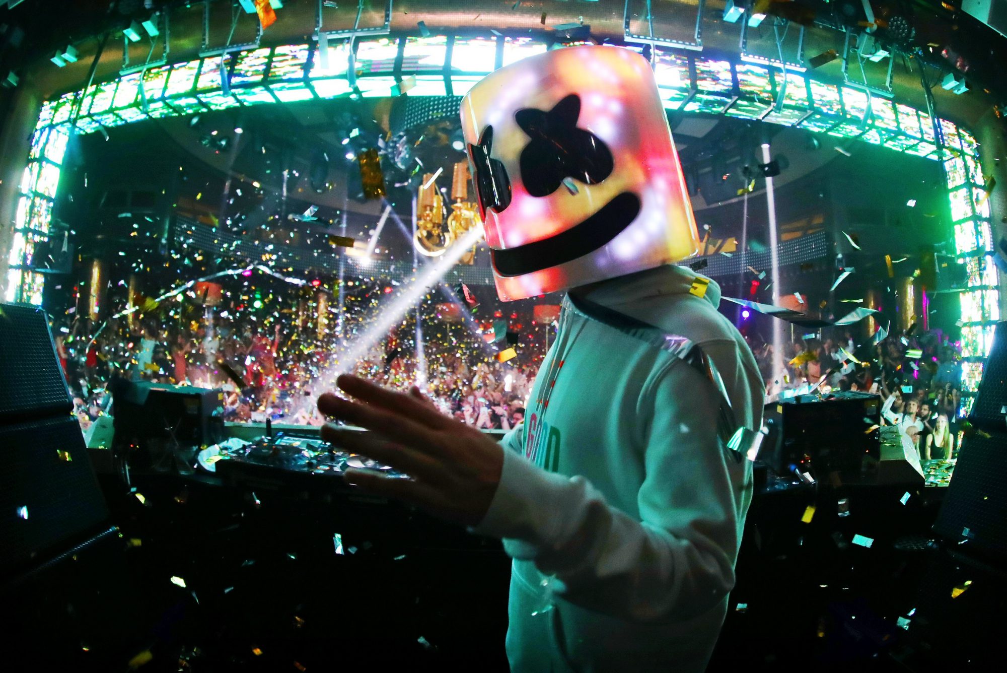 Famed Masked Artist Marshmello Performs at XS Nightclub inside Wynn Las Vegas_Photo Credit Danny Mahoney