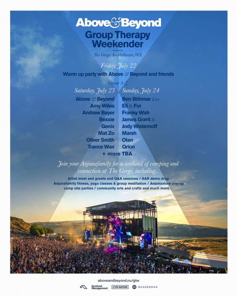 Above & Beyond Announce Lineup For Group Therapy Weekender 2022 At