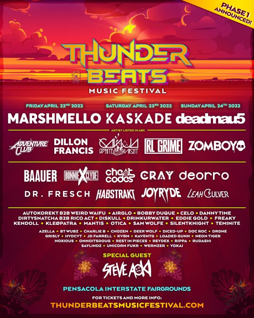 Thunder Beats Music Festival 2022 Lineup
