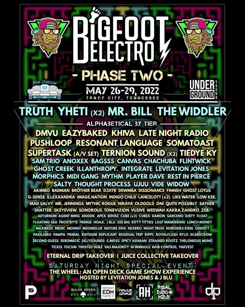 Bigfoot Electro 2022 - Lineup