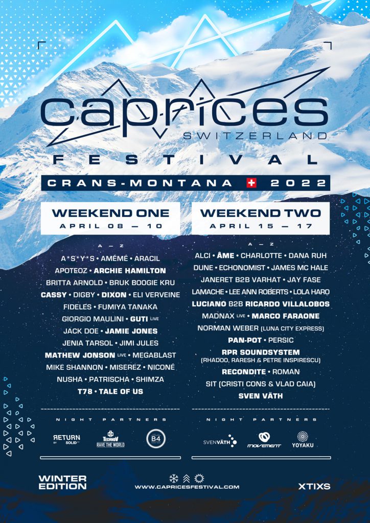 Caprices Festival 2022 - Lineup