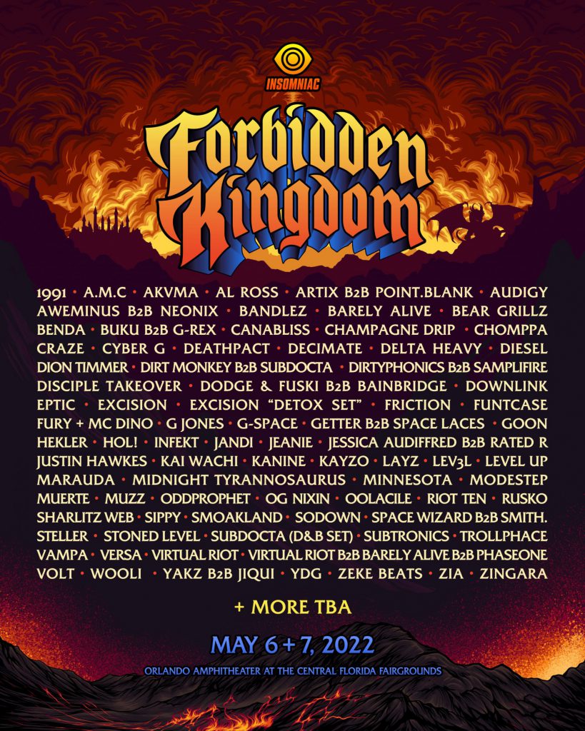 Forbidden Kingdom 2022 - Phase 1 Lineup