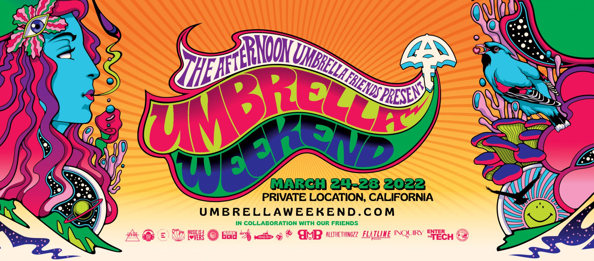 The Afternoon Umbrella Friends Present Umbrella Weekend 2022