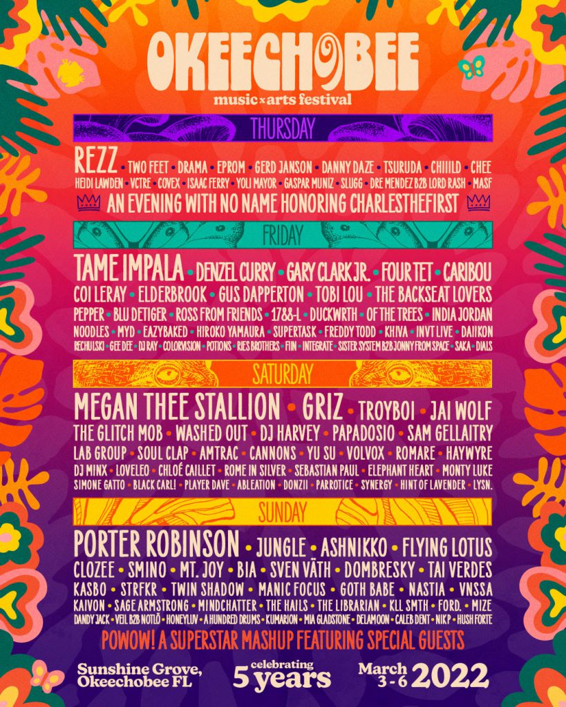 Okeechobee Schedule 2022 Okeechobee Reveals Daily Lineups For 2022 Edition | Edm Identity