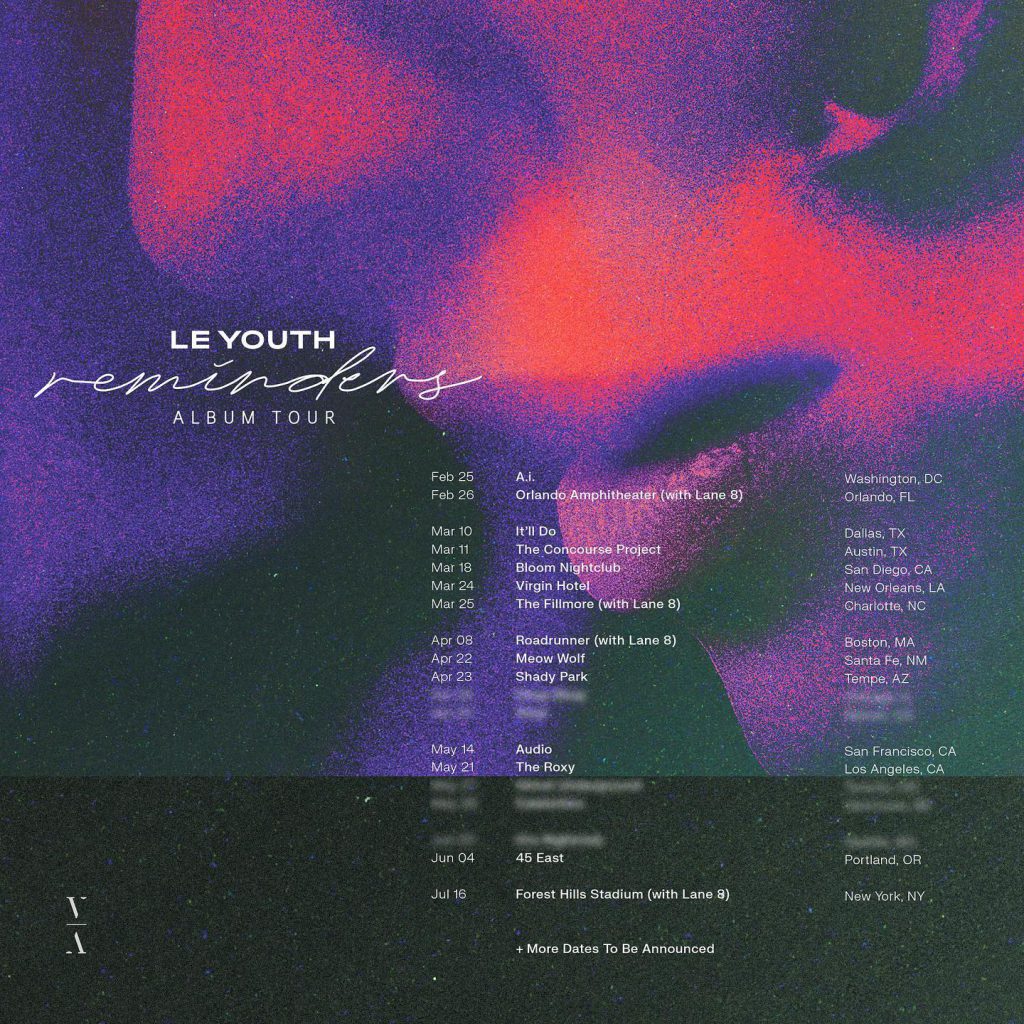 Le Youth's Reminders Album Tour 2022
