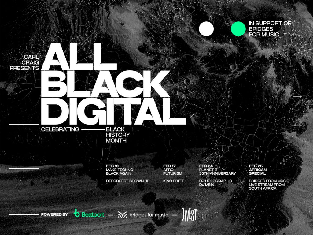 Carl Craig All Black Digital Schedule