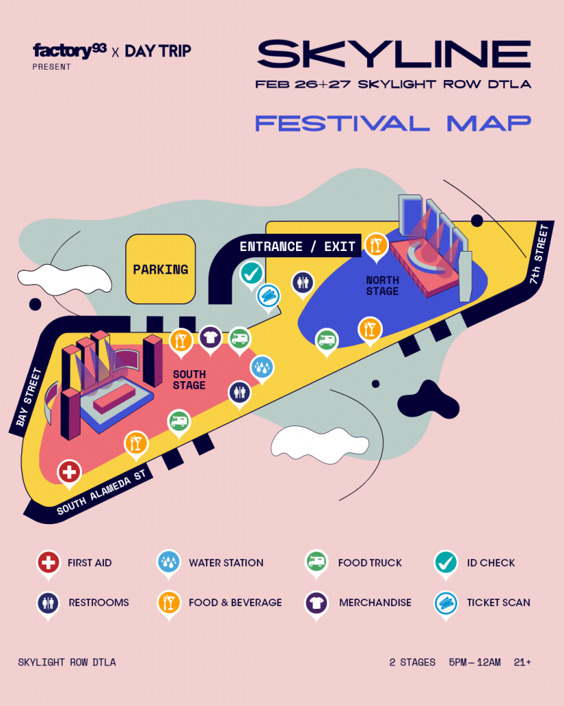 Skyline Festival 2022 Festival Map