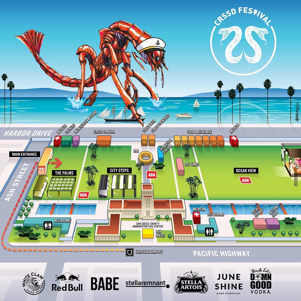 CRSSD Festival Spring 2022 Festival Map