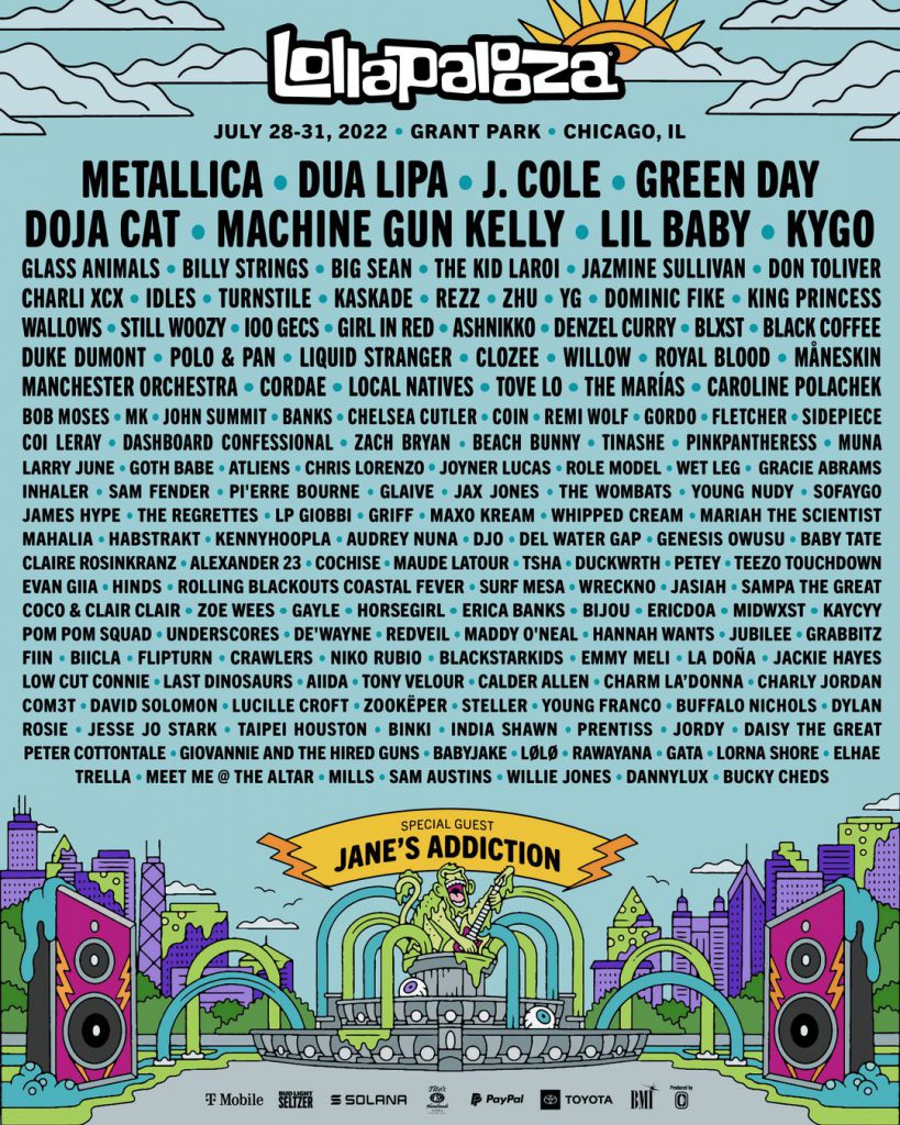 Lollapalooza 2022 Lineup