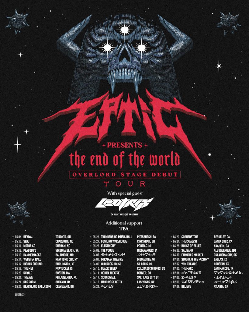 Eptic - The End Of The World - 2022 Tour Poster