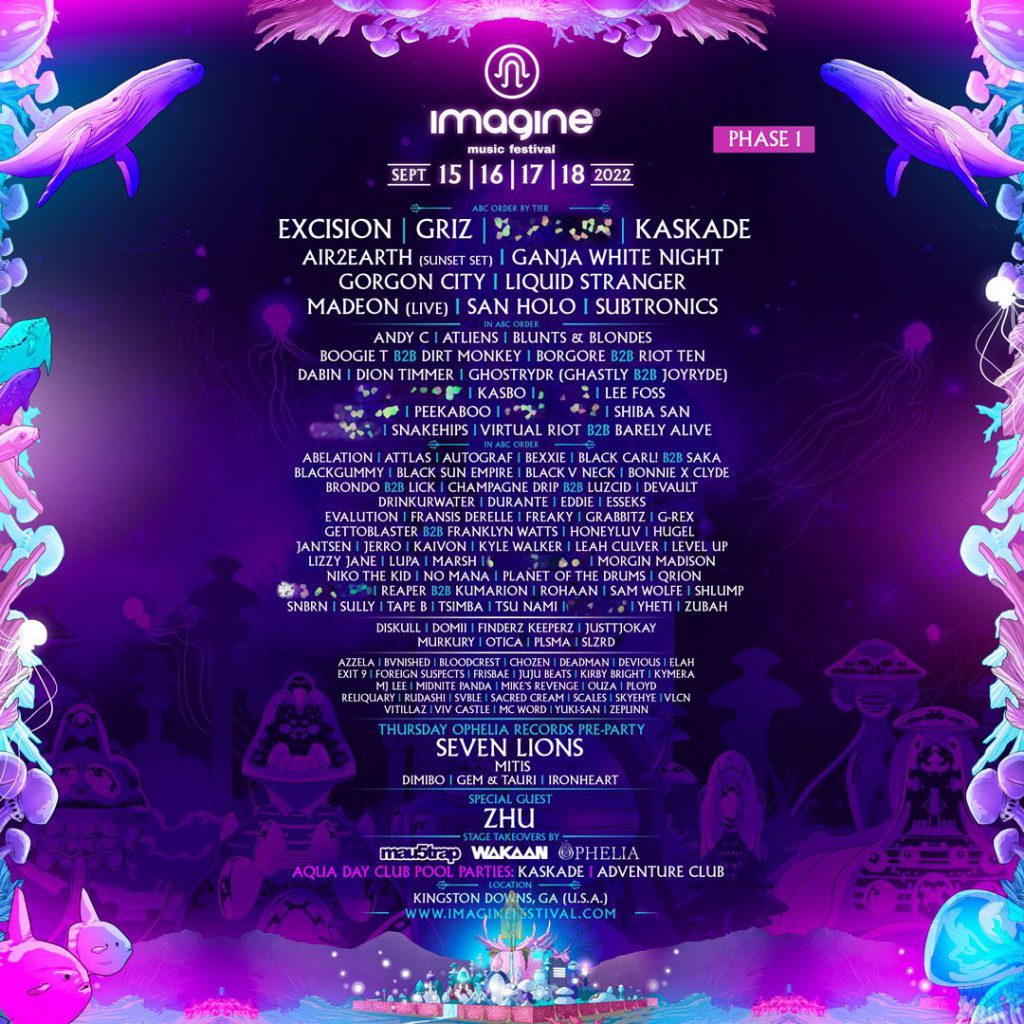 Imagine Music Festival 2022 Lineup