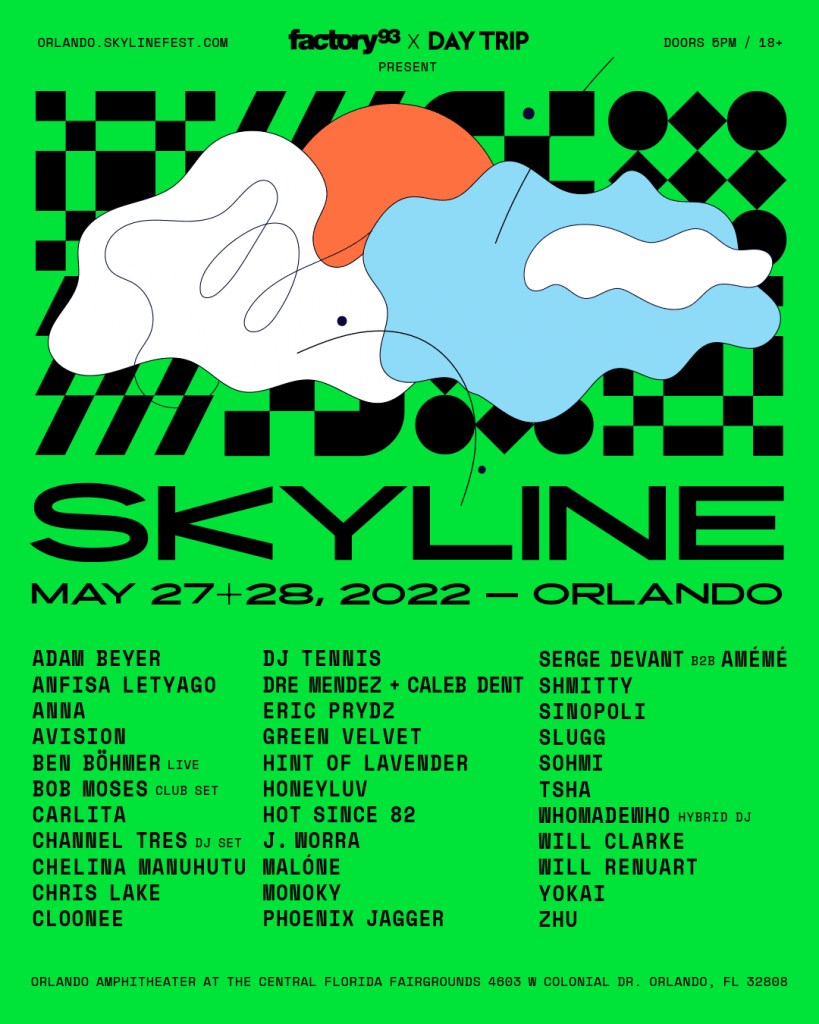 Factory 93 x Day Trip Present: Skyline Orlando 2022 - Lineup