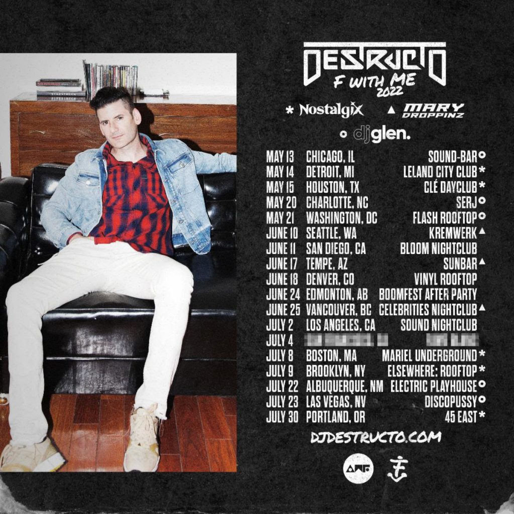 destructo tour dates