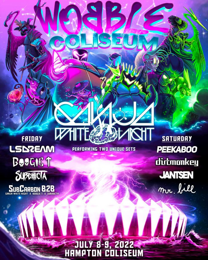 Ganja White Night Announces JawDropping Lineup for Wobble Coliseum