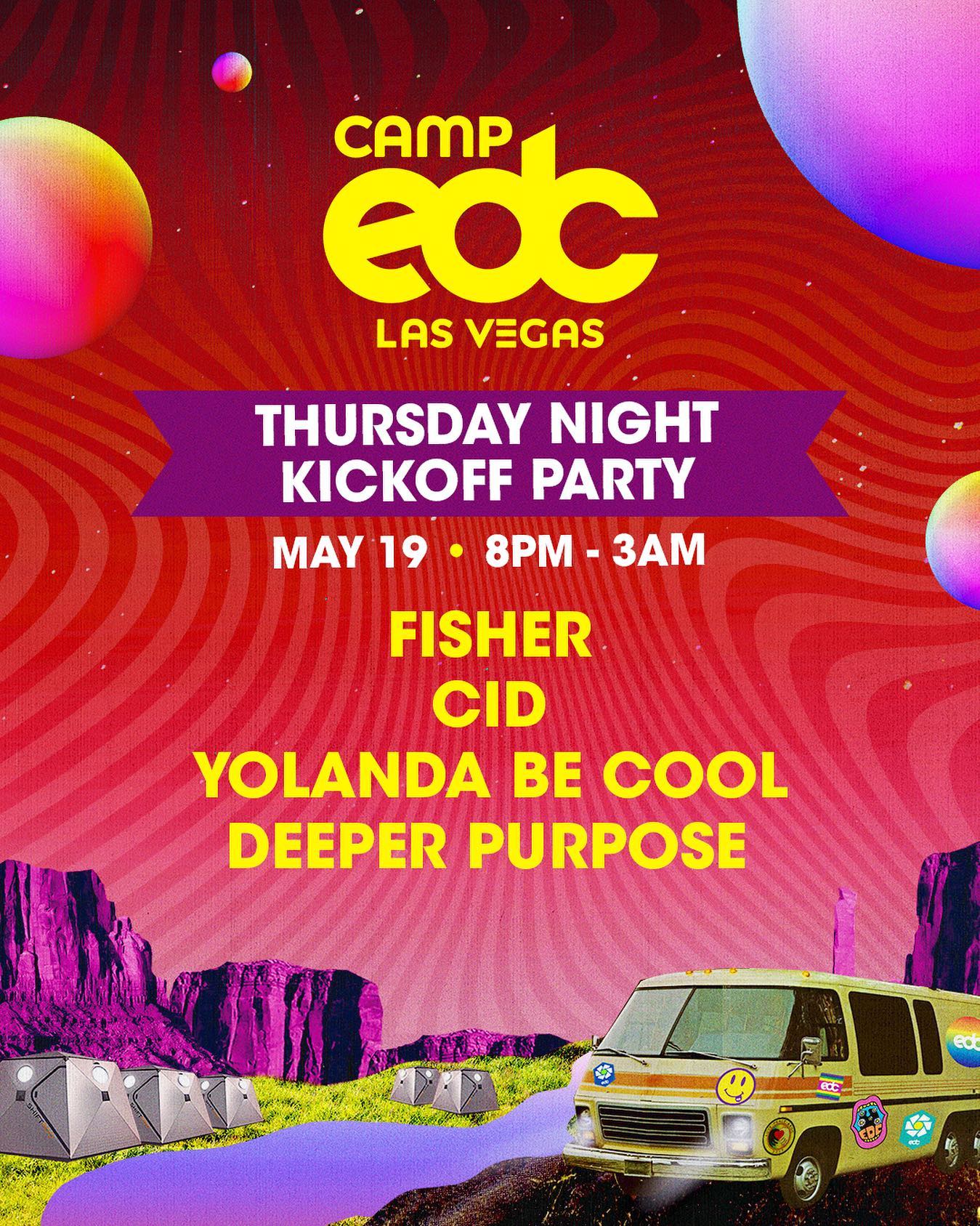 Camp EDC 2022 Kick Off Party Lineup