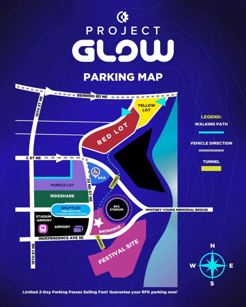 Project GLOW Festival 2022 Parking plan