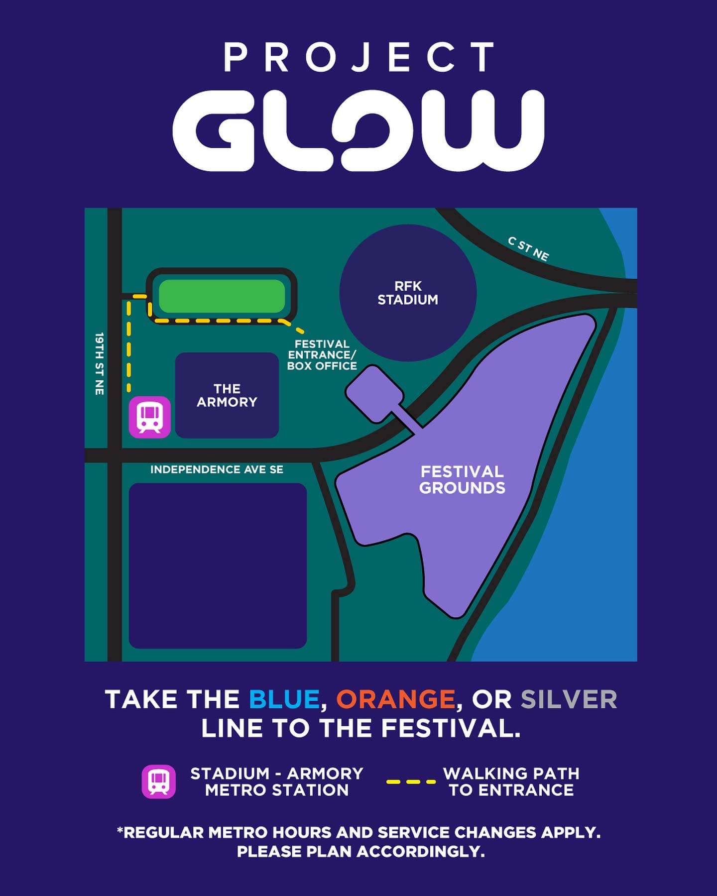 Project GLOW Festival Shuttle Plan 2022