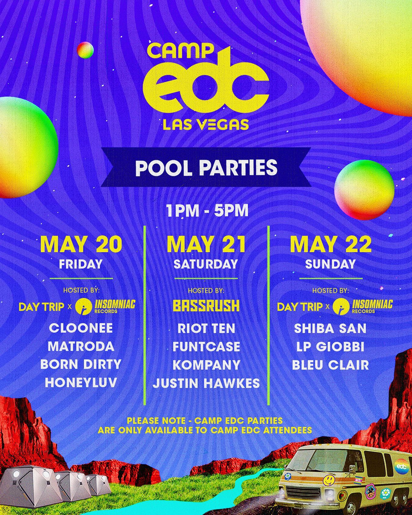 Camp EDC 2022 Pool Party Lineup
