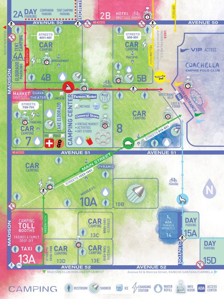 Coachella 2022 Camping Map