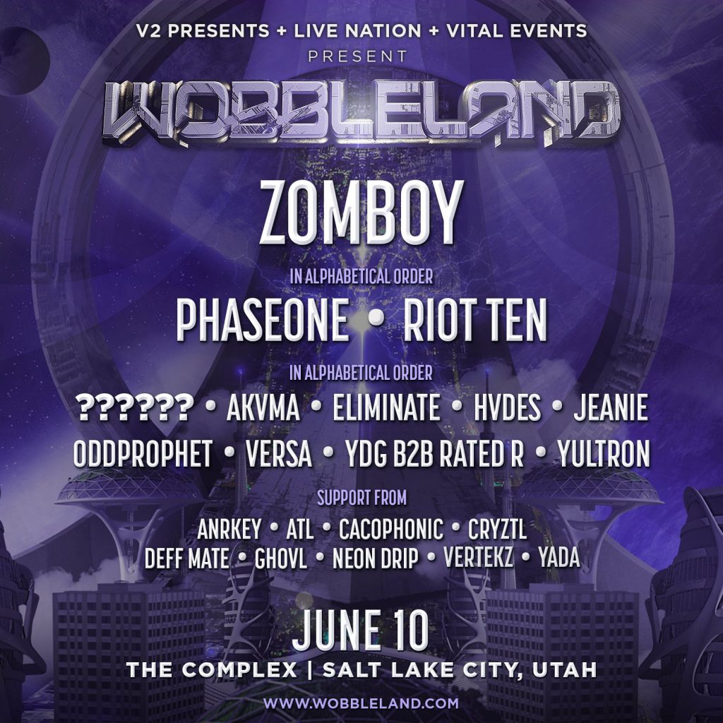 Wobbleland Salt Lake City 2022 - Lineup