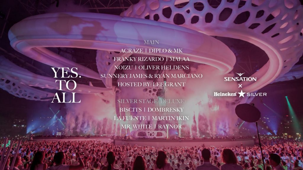 Sensation 2022 Yes To All Lineup