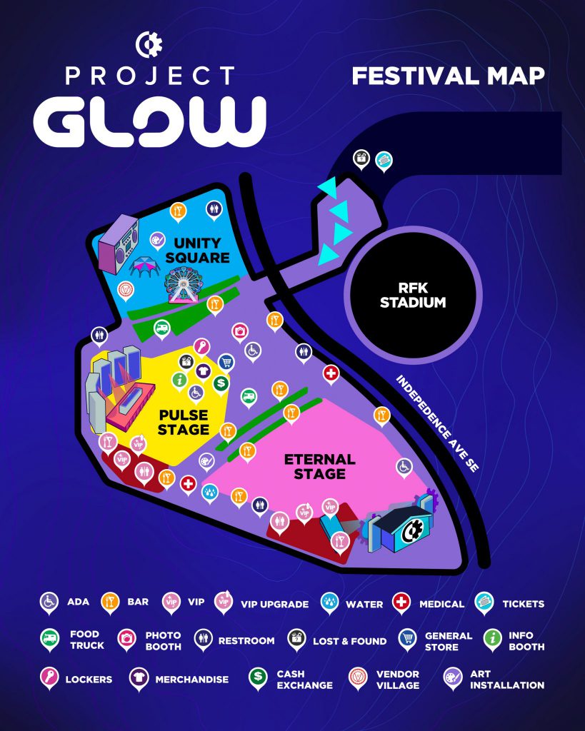 Project GLOW 2022 Festival Map