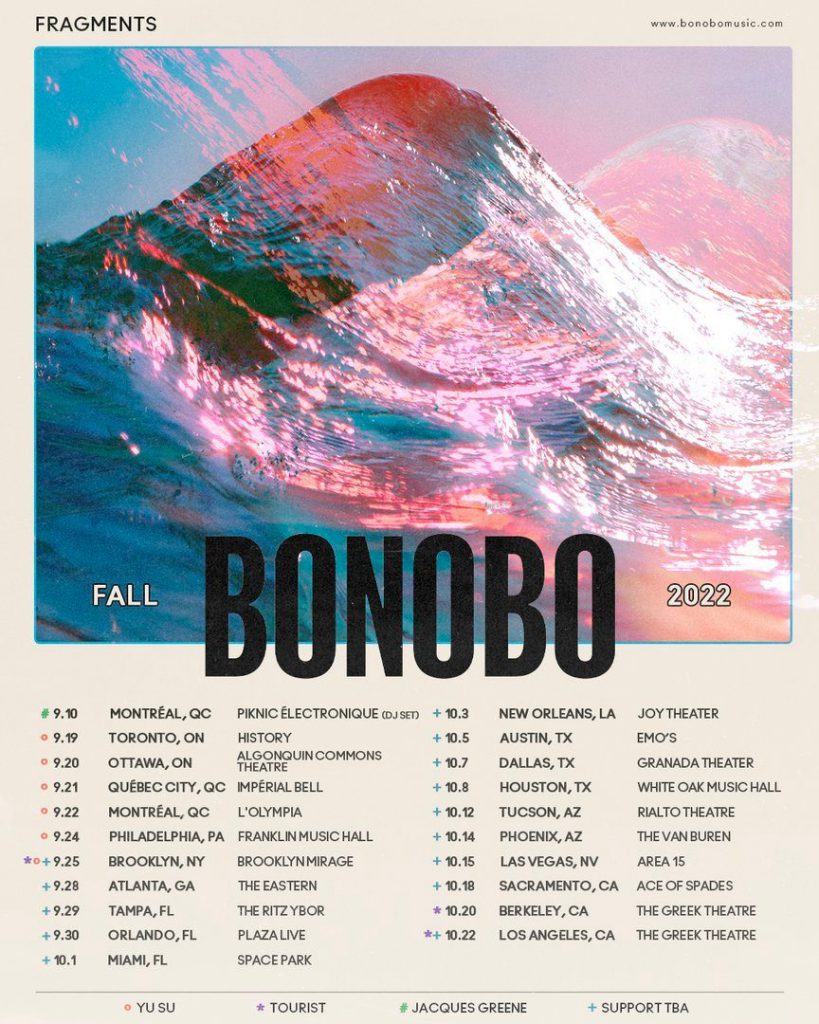 Bonobo Fragments Fall Tour 2022