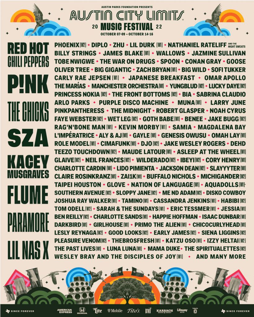 Austin City Limits Unveils Massive Lineup For 2022 | EDM Identity