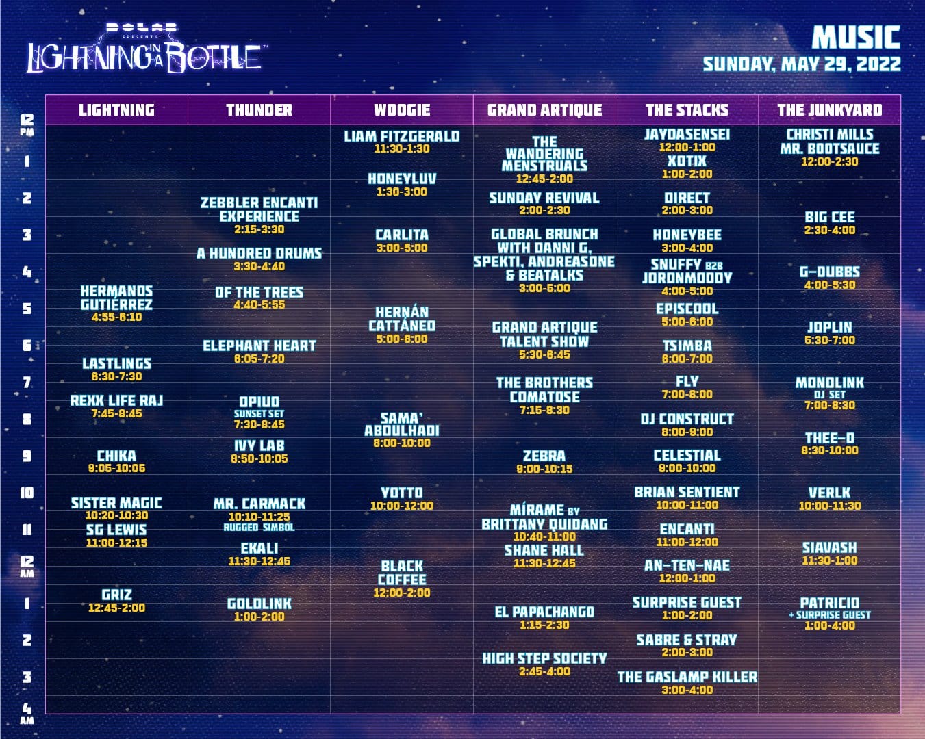 Lightning in a Bottle 2022 Set Times, Festival Map, & More! EDM Identity