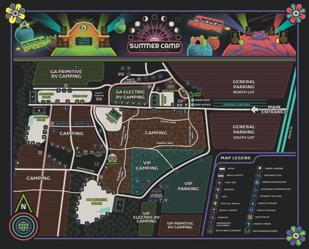 Summer Camp 2022 Festival Map