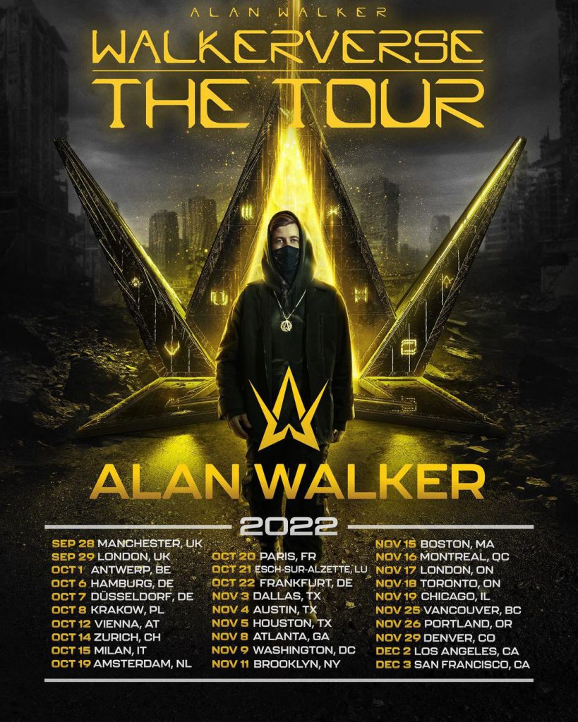 Alan Walker's Walkerverse 2022 European and North American Tour