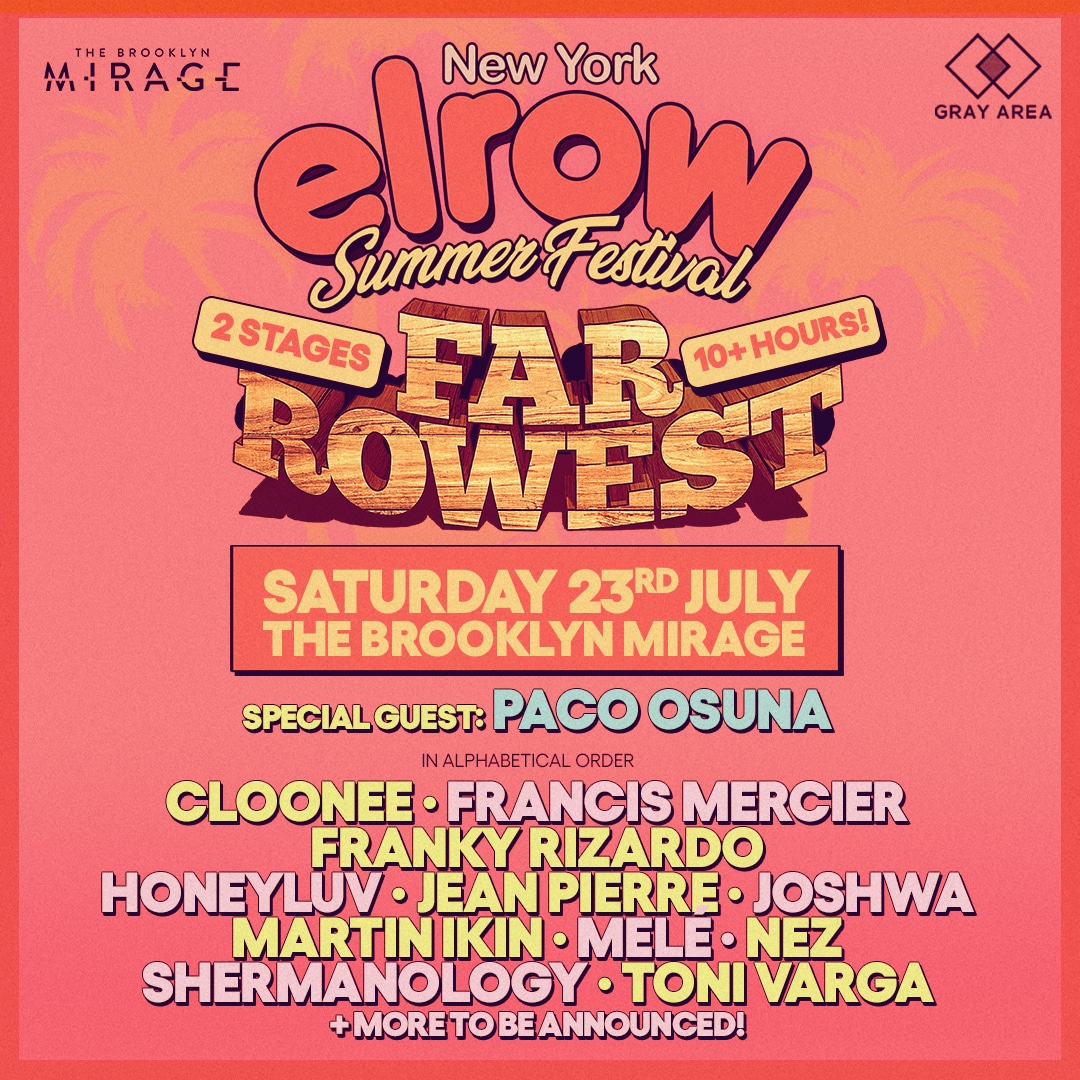 elrow Announces Lineup for New York Summer Festival 2022 EDM Identity