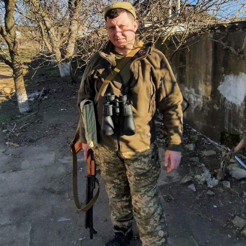 Liona's brother, Oleg.  He has been fighting with the Ukrainian Army since Feb.  26, two days after the invasion began.