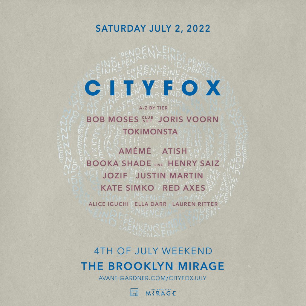 Cityfox Fourth Of July Weekend 2022 - Lineup
