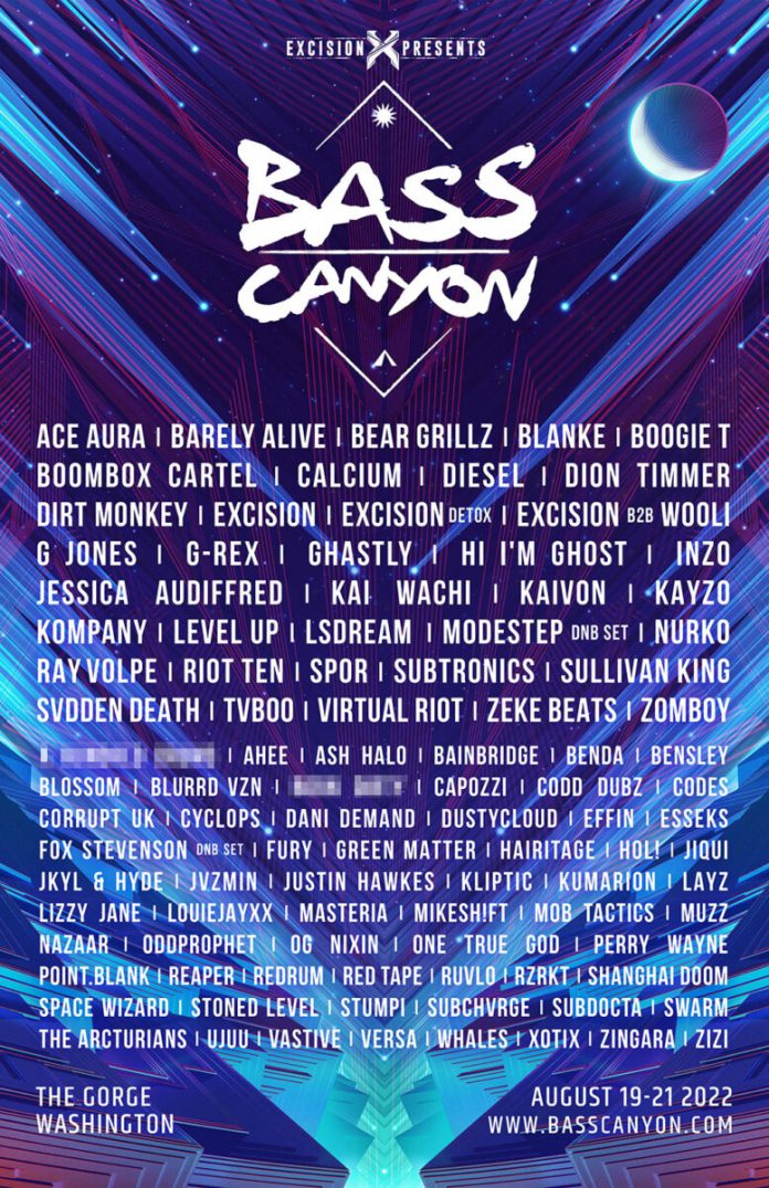 The Lineup for Bass Canyon 2022 Has Landed EDM Identity