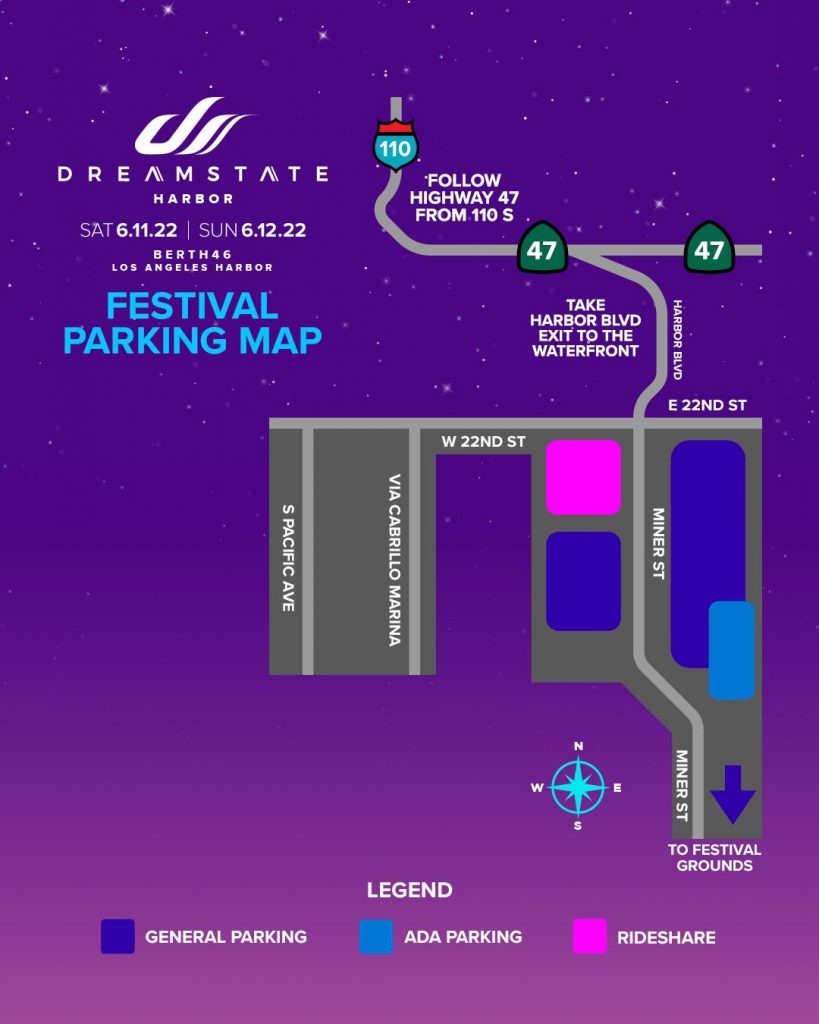 Dreamstate Harbor 2022 - ParkingMap