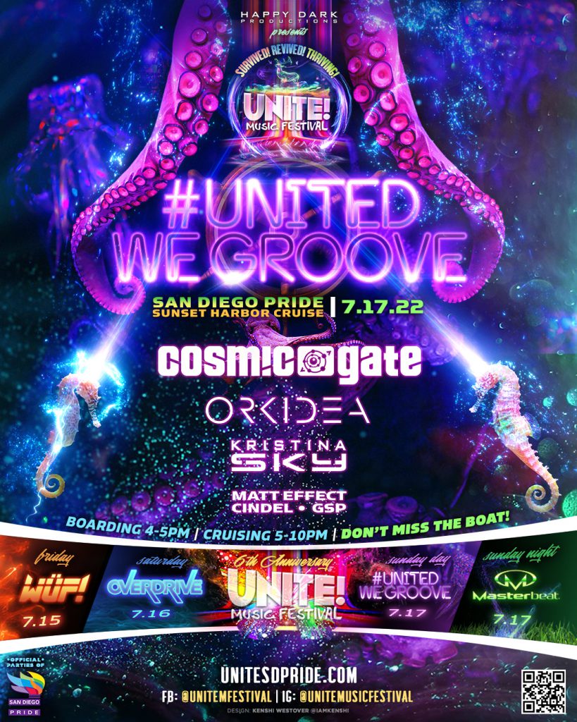 United We Groove San Diego Sunset Cruise 2022 - Lineup