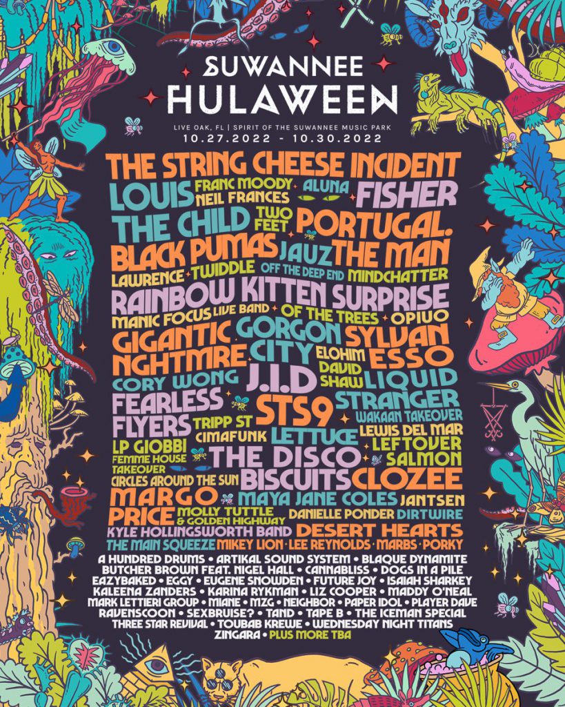 Suwannee Hulaween 2022 Lineup