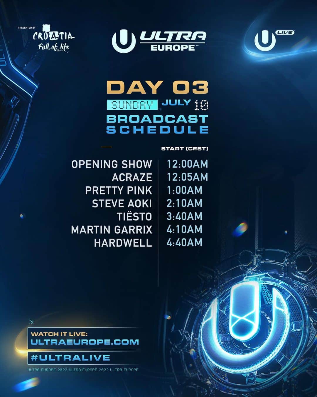 Ultra Europe 2022 Live Stream Schedule and Info EDM Identity