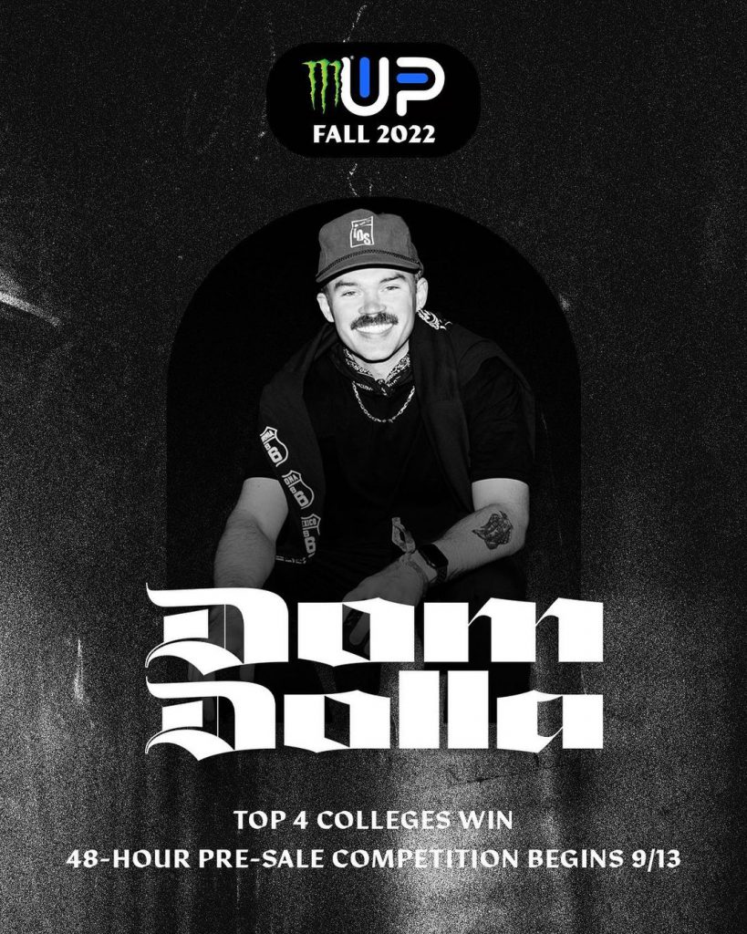 Dom Dolla Monster Energy Up & Up College Festival Series