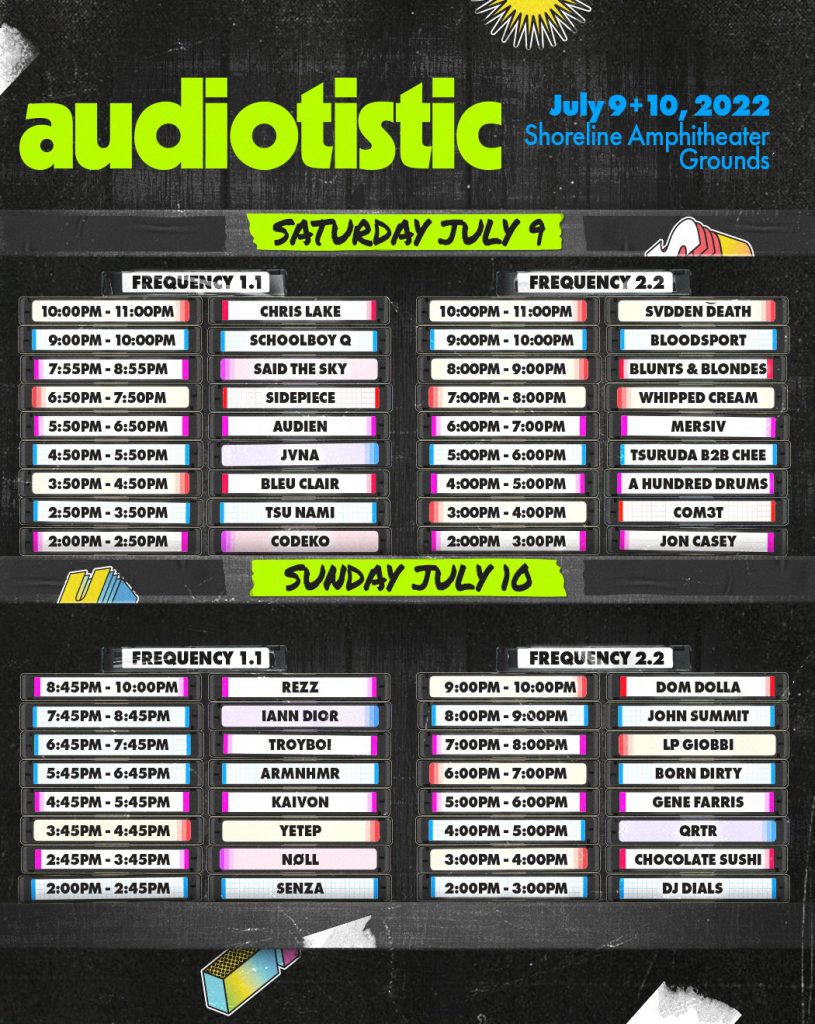 Audiotistic Bay Area 2022 Set Times