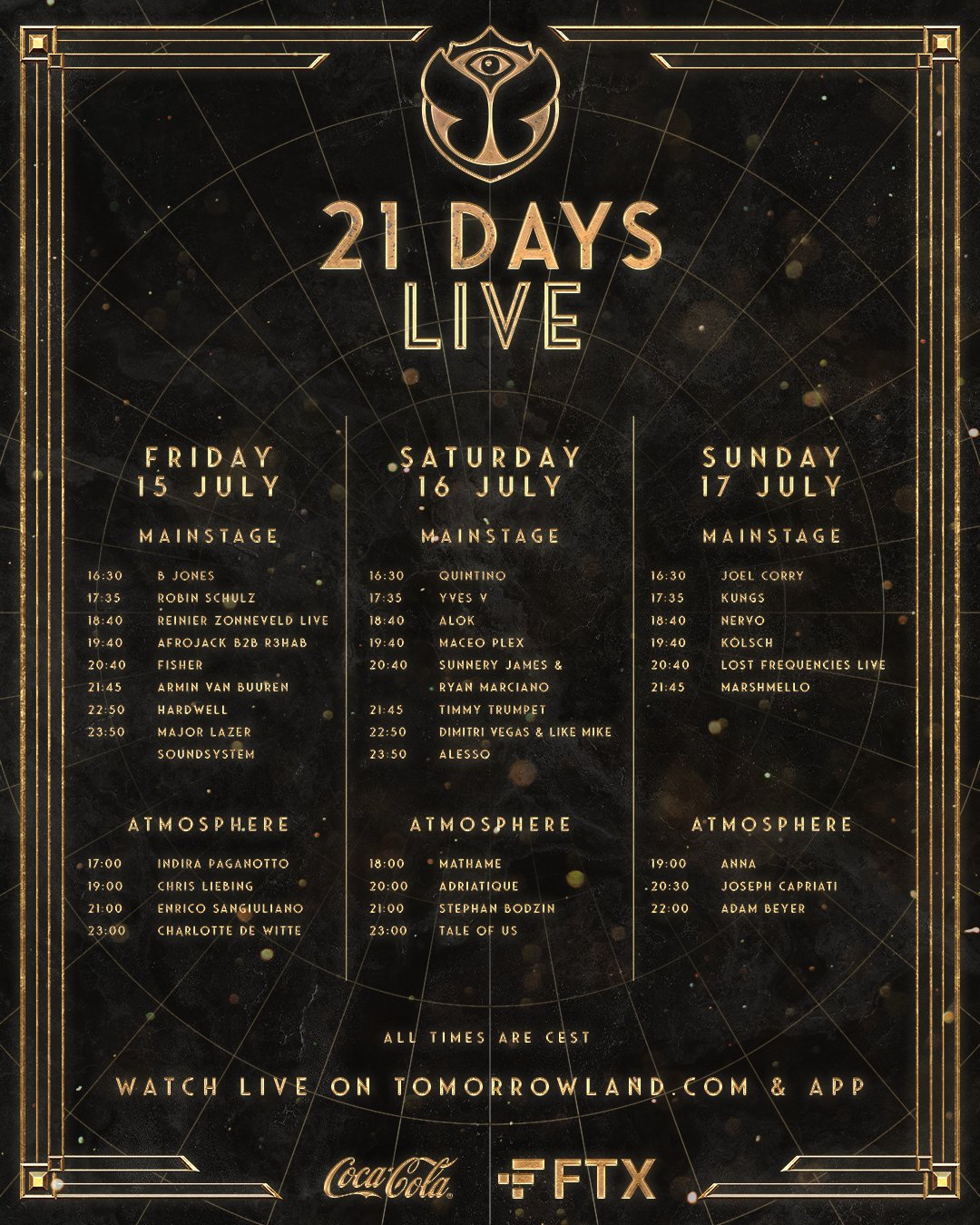 Tomorrowland 2022 Live Stream Schedule and Info EDM Identity