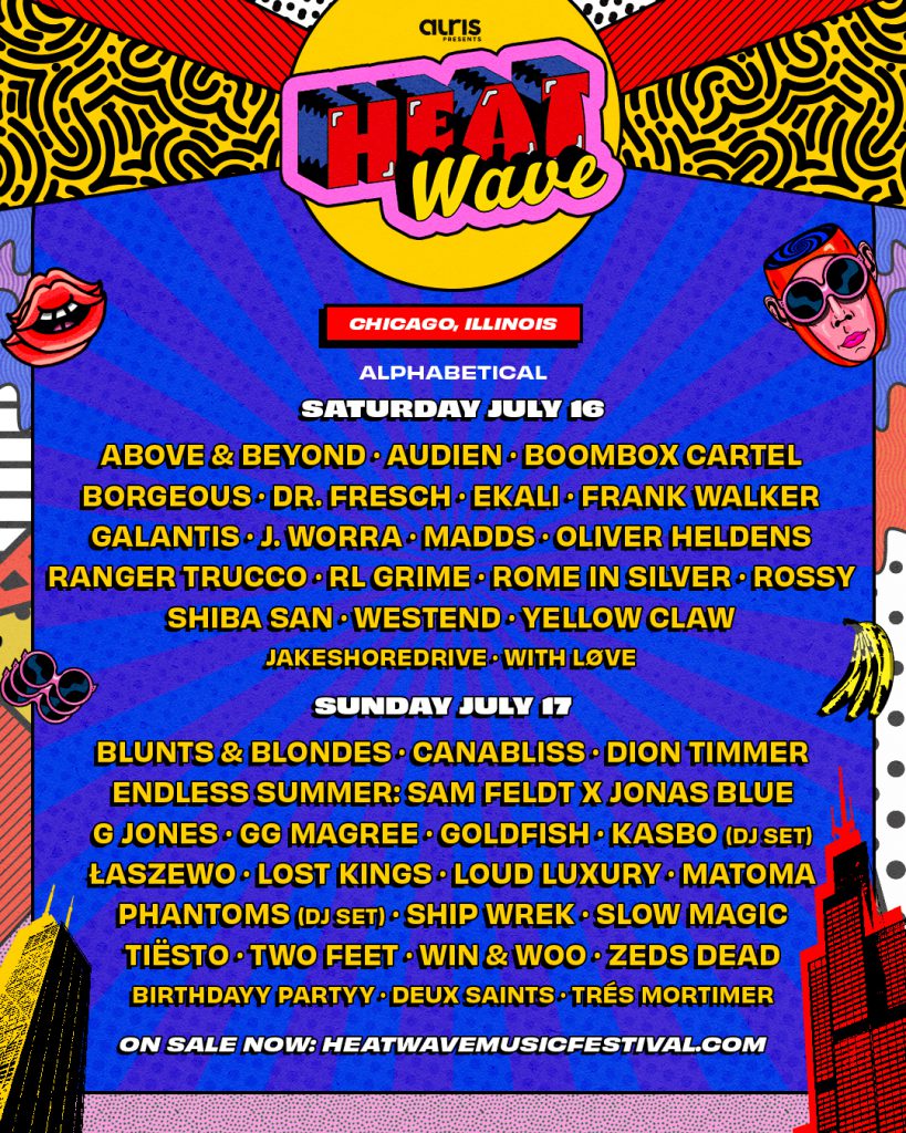Heatwave Music Festival 2022 Daily Lineup