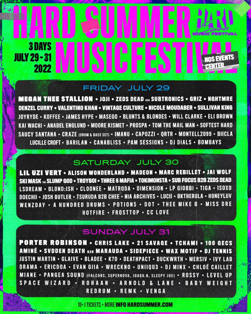 HARD Summer 2022 - Lineup