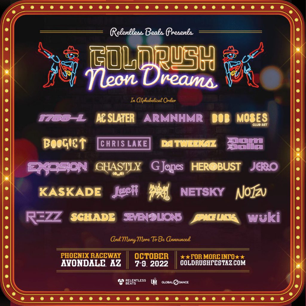 Goldrush Music Festival 2022 Phase 1 Lineup