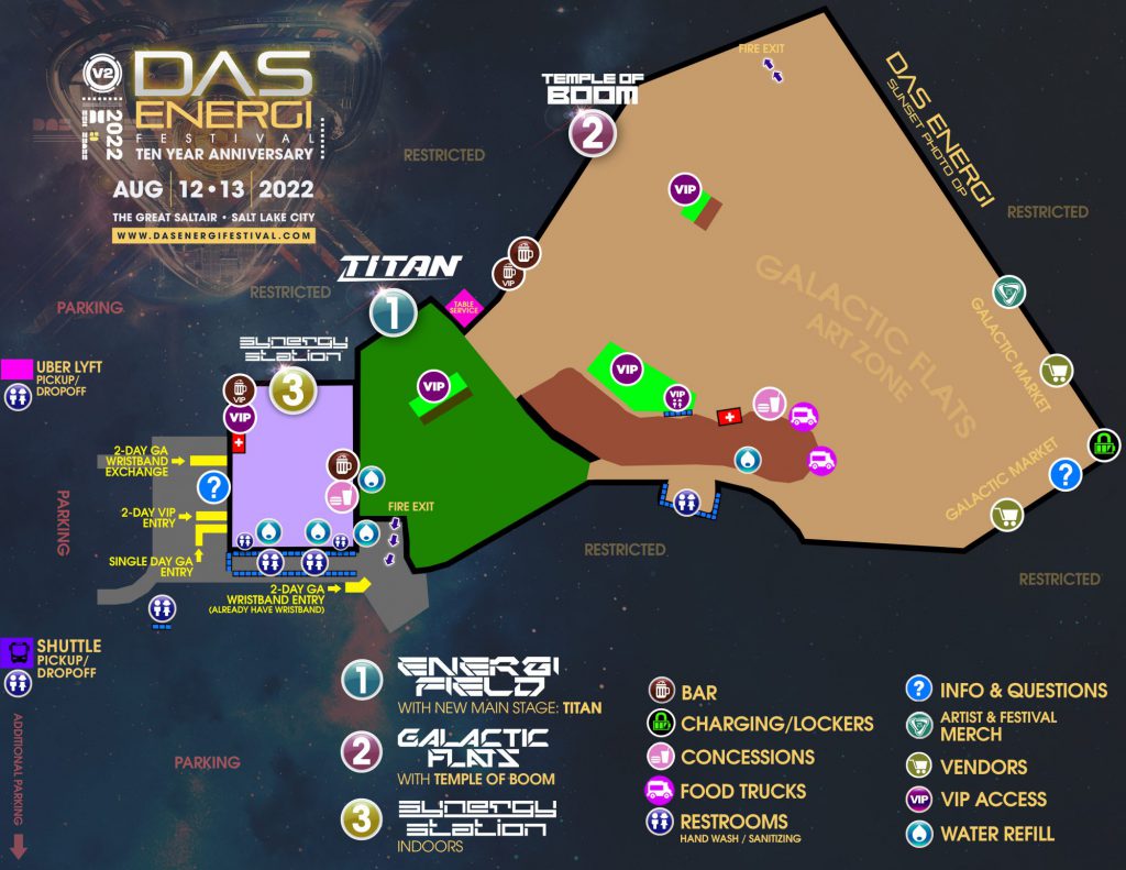 Das Energi 2022 Festival Map