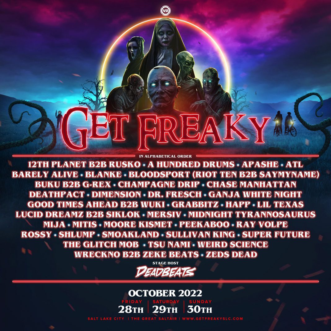 V2 Presents Unleashes Bass Heavy Lineup for Get Freaky 2022 EDM Identity