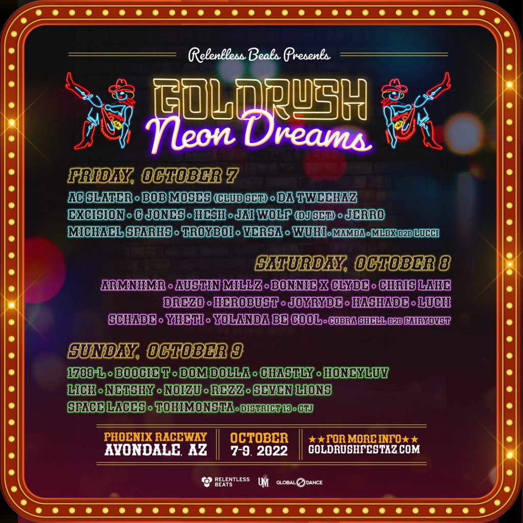 Goldrush Music Festival 2022 - Lineup